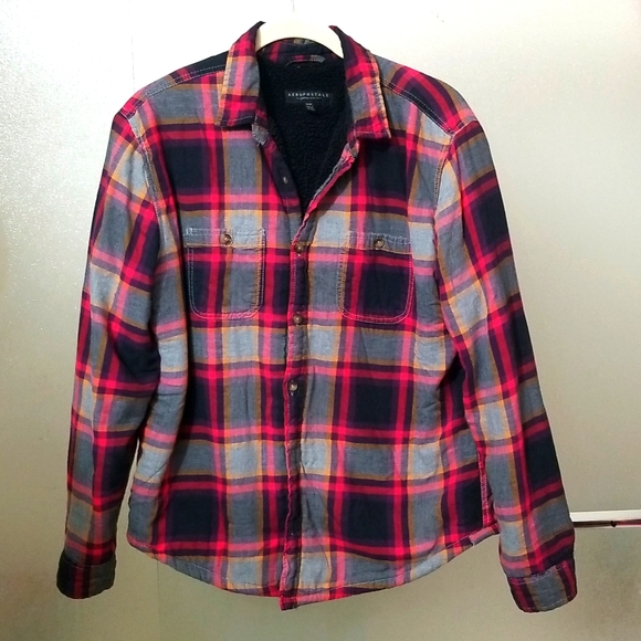 COPY 🇺🇦 NEW Plaid Buffalo fleece shirt Shacket Size Medium - Picture 1 of 5